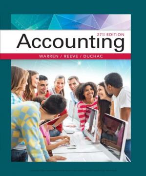 Accounting 27th Edition by Carl Warren
