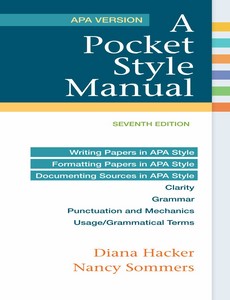 A Pocket Style Manual, APA Version 7th by Diana Hacker【ebook】