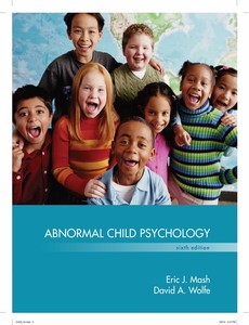 Abnormal Child Psychology 6th by Eric J Mash【ebook】