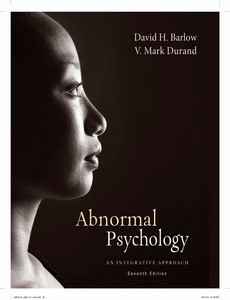 Abnormal Psychology An Integrative Approach 7th Edition by David H. Barlow【ebook】