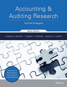 Accounting and Auditing Research Tools and Strategies 9th Edition by Thomas R. Weirich【ebook】