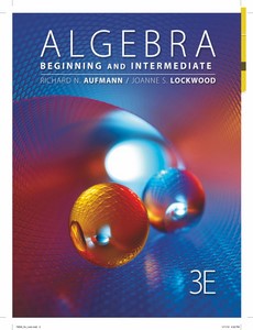 Algebra Beginning and Intermediate, 3rd Edition by Richard N. Aufmann【ebook】