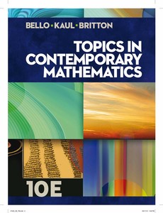 Topics in Contemporary Mathematics 10th Edition by Ignacio Bello【ebook】