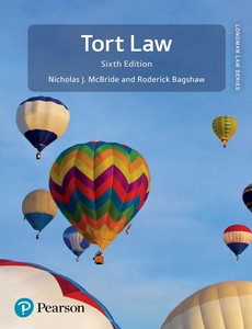 Tort Law (Longman Law Series) 6th Edition by Nicholas J McBride【ebook】